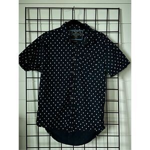 San Francisco Work Shirt Men’s Medium‎ Blue Sail Boats Slim Fit Button Up